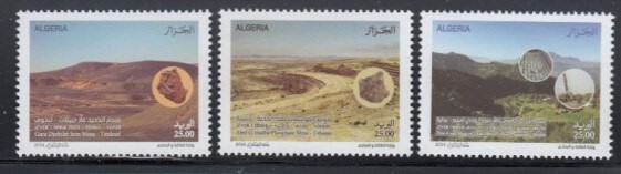 ALGERIA Mines & Minerals MNH set