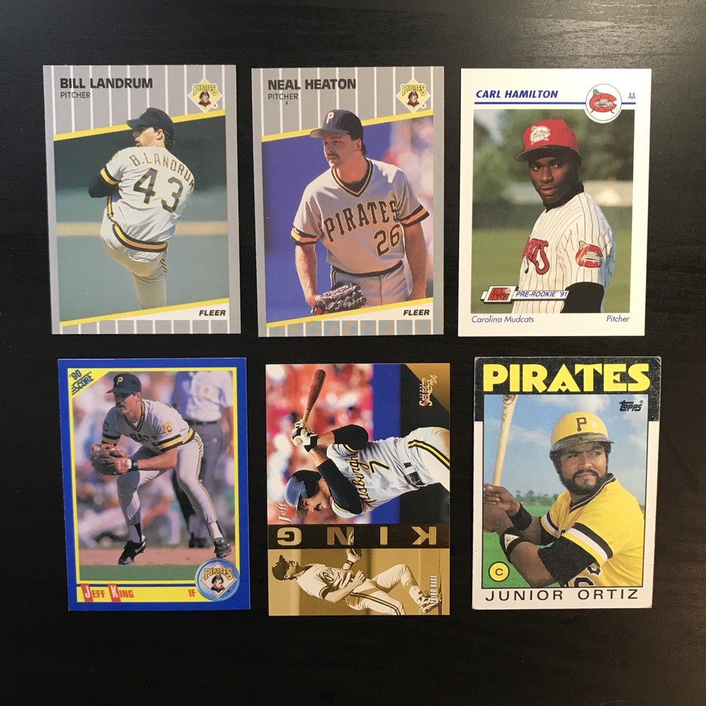 6 CARD PITTSBURGH PIRATES LOT MLB VG