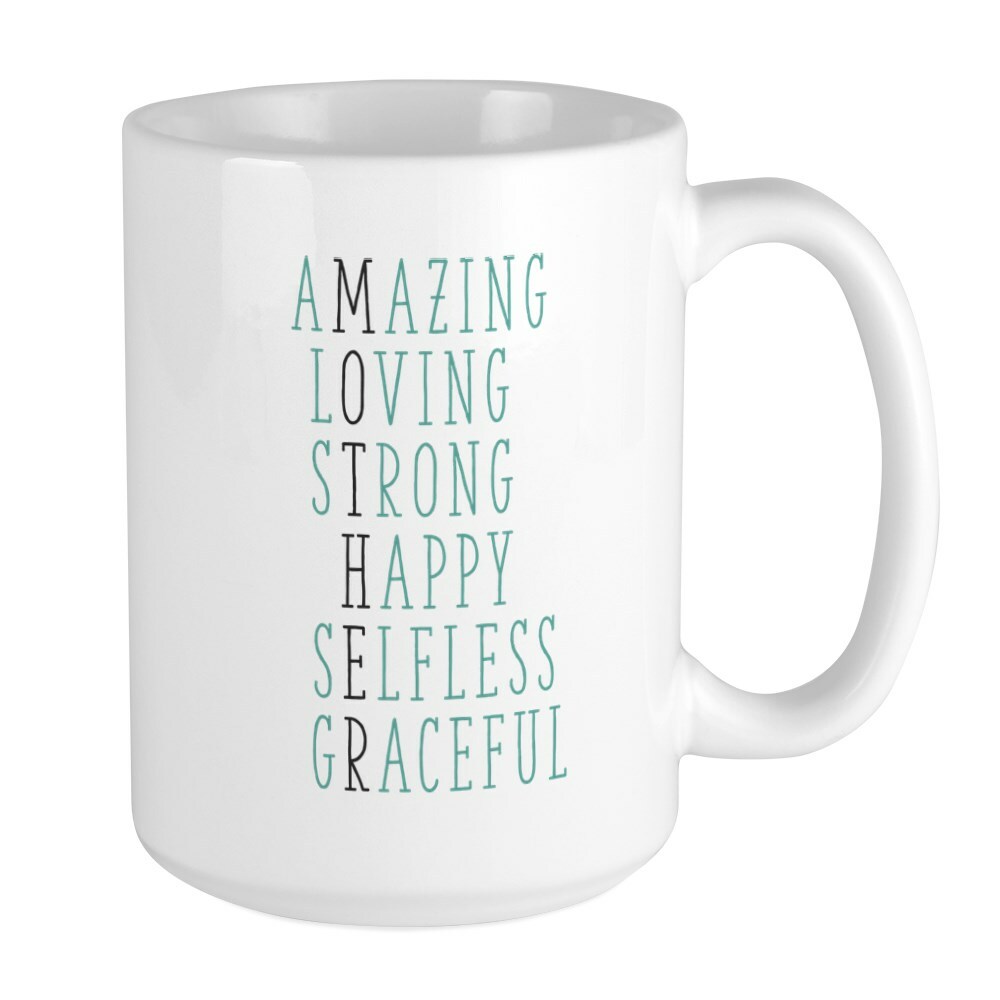 CafePress Mother Crossword Coffee Mug, Large 15 oz. White Coffee Cup (19006128)