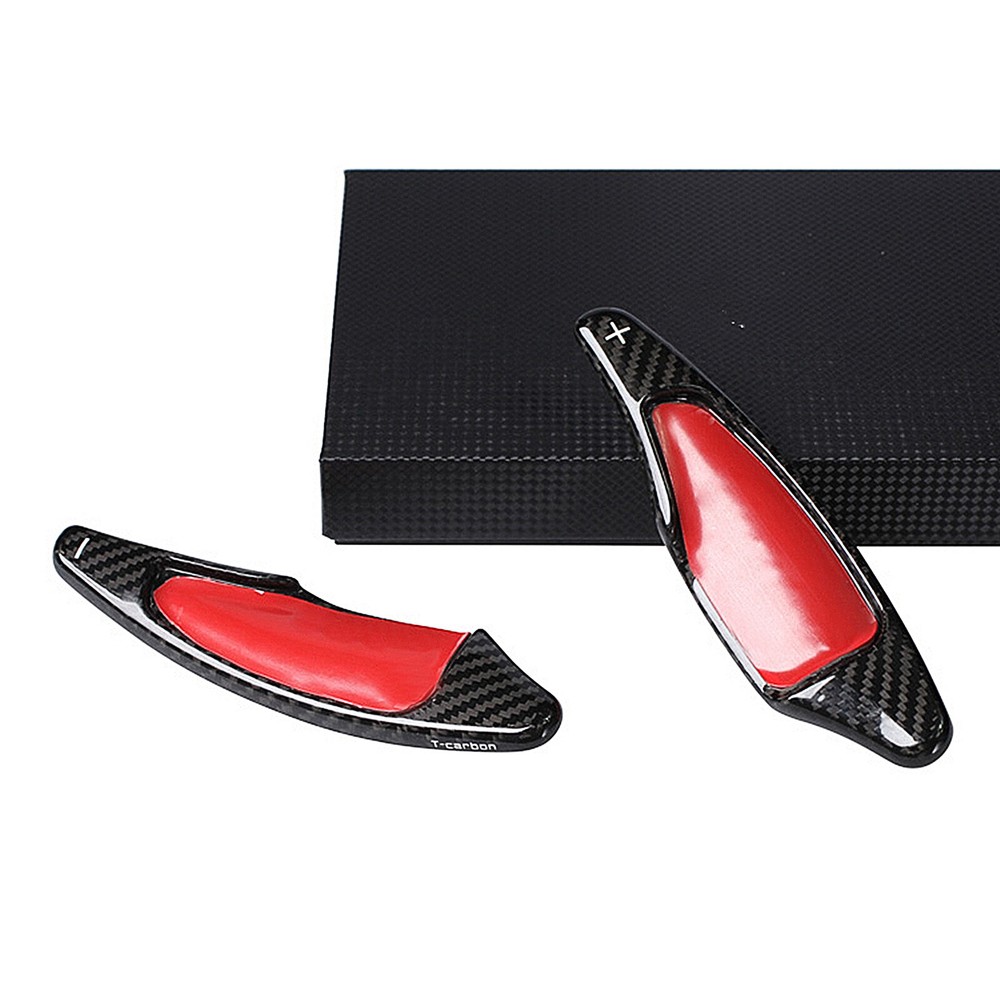 1Set Black Steering Wheel Shift Paddle Extension For Chevrolet Corvette C7