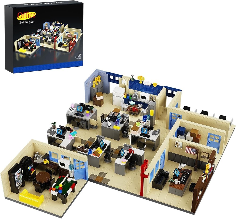 Millionspring Office Building Toy Set – 1313pcs Creative Construction Kit 6+