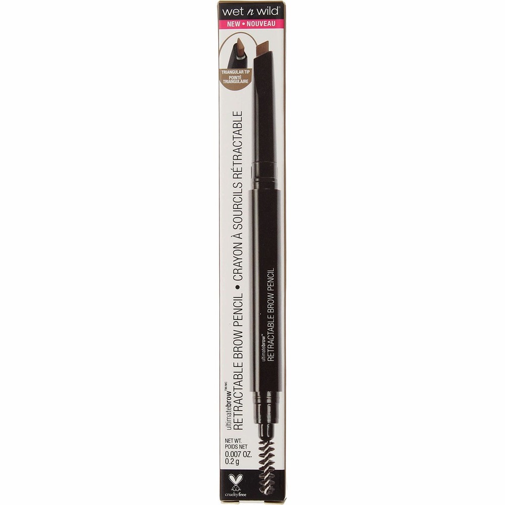 4 Pack Wet n Wild Ultimate Brow Retractable Eyebrow Pencil, Taupe 625A