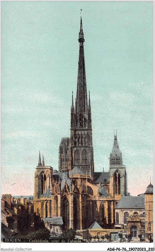 Adgp6-76-0502 - Rouen - Cathedral - Side of the Apse