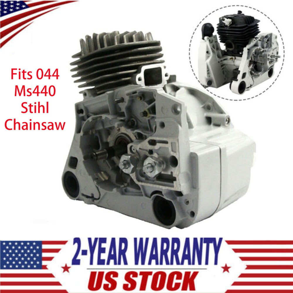 Stihl MS440 Chainsaw Engine Parts Crankcase Cylinder Piston Crankshaft