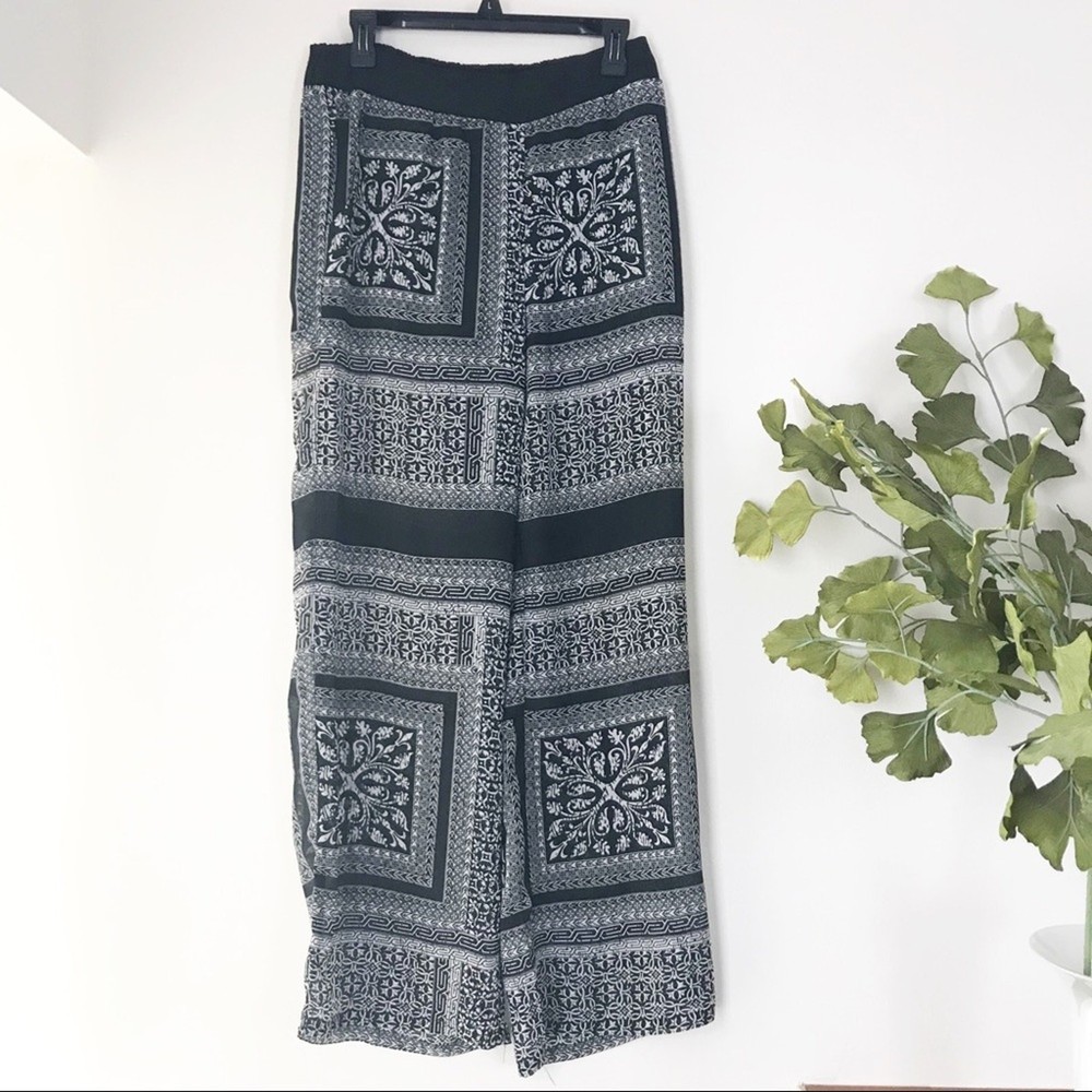 Boho Print Pants with Built-In Lined Shorts - Full Tilt Style-image