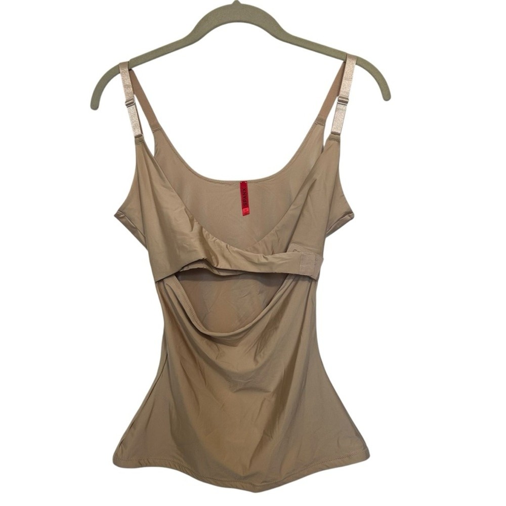 SPANX Slimming Front Closure Camisole in XL Tan for Smoothing Shape