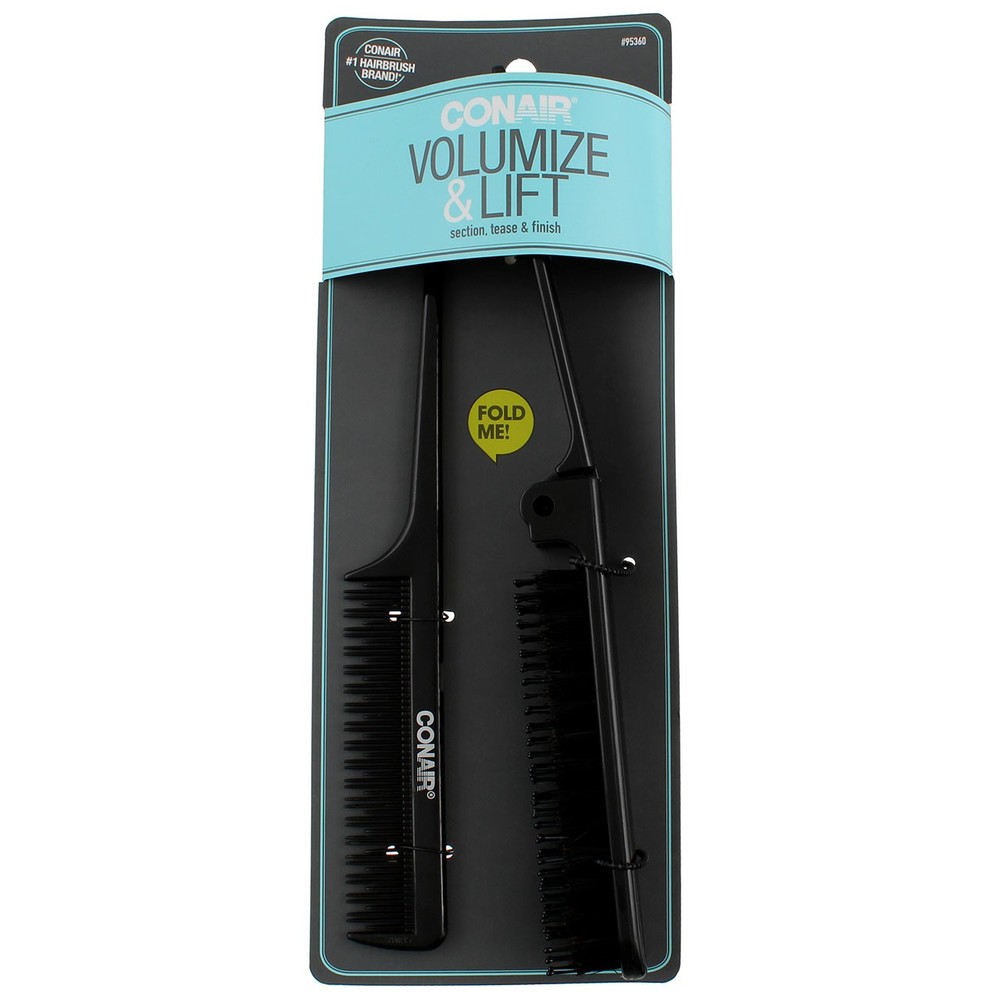 Conair Volumize & Lift Hair Comb & Brush, 2 Ct