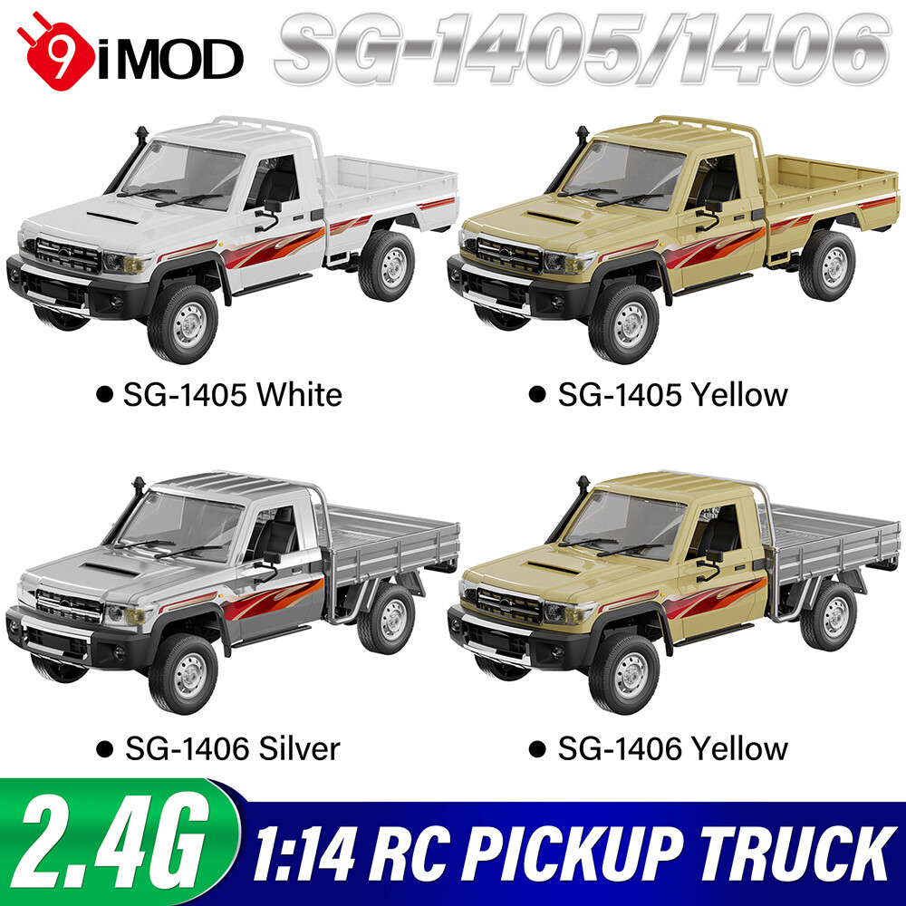 SG-1405/1406 2.4G 1:14 RC Pickup Truck 2WD 15KM/H Rear Straight Axle Drive Truck