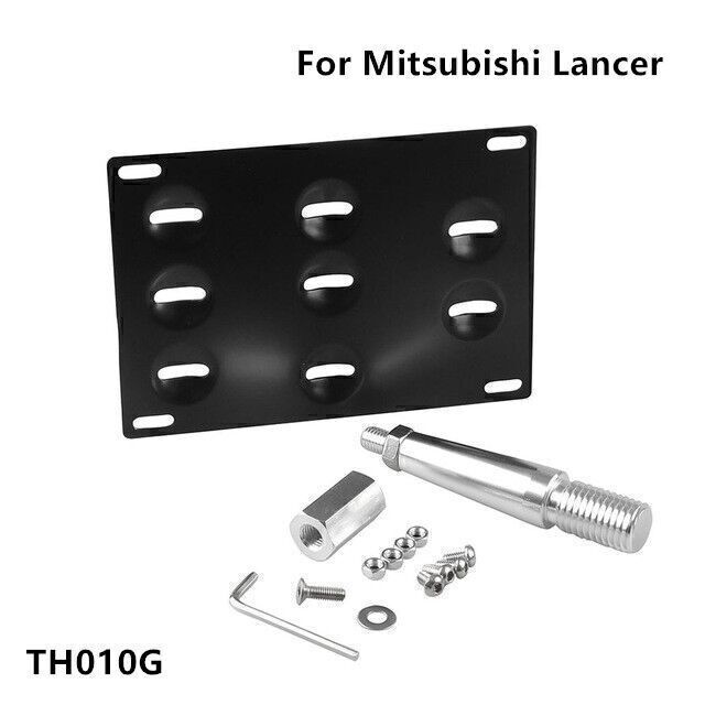 Mitsubishi Lancer Evolution Evo Tow Hook License Plate Bracket Mount