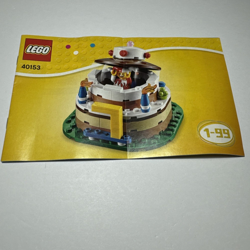 LEGO Seasonal Birthday Table Decoration 40153 Complete Used 2015 Set-image