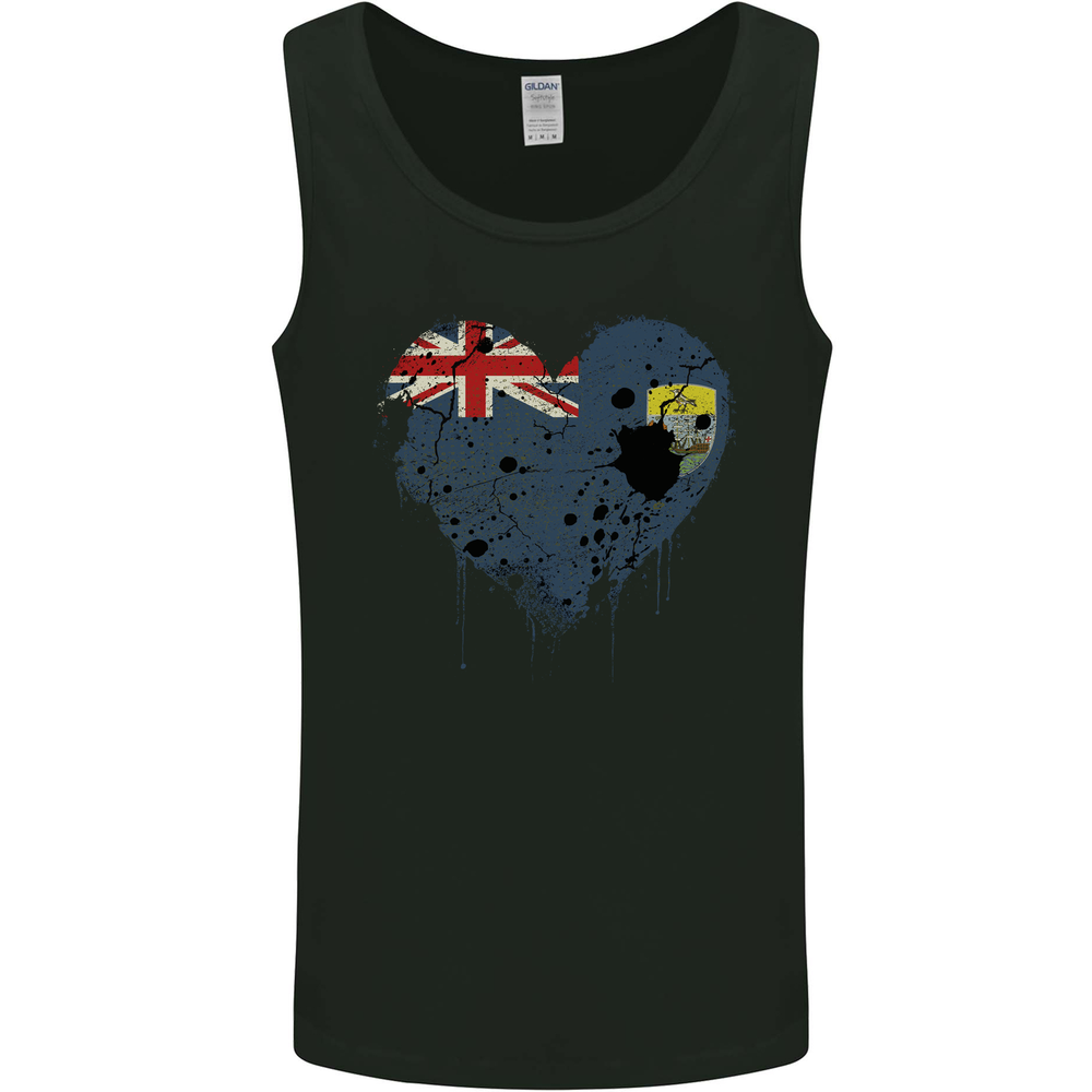 Love Flag Saint Helena Football Mens Vest Tank Top