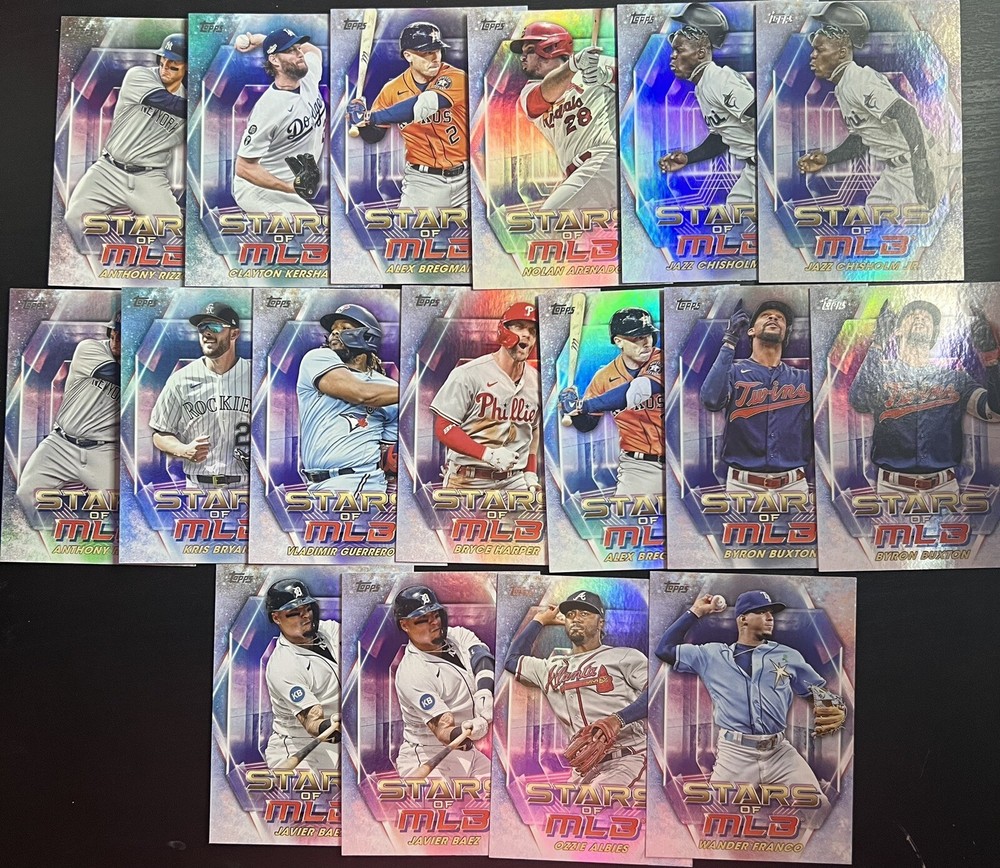 2023 Topps Stars of MLB Baseball Card Lot - 17 Cards from Series 1 & 2