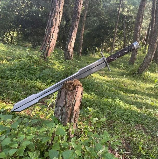 Custom Handmade Carbon Steel Blade Urkema Machete Sword | Hunting Sword Camping