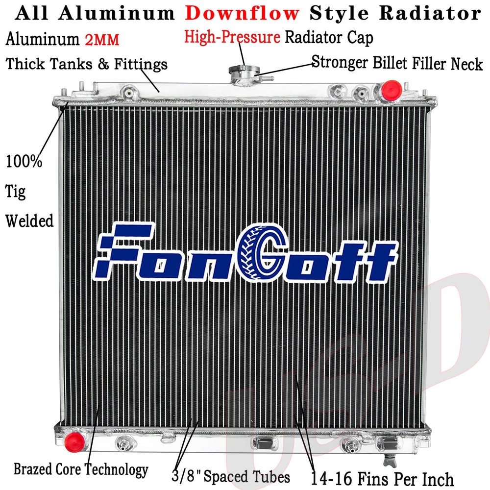 3 Row Radiator fit 2005-18 Nissan Frontier 2005-15 Xterrra 2005-12 Pathfinder AT
