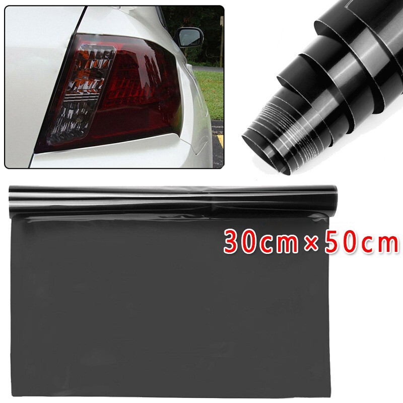 30x50cm Light Smoke Black Vinyl Wrap for Car Headlights & Taillights