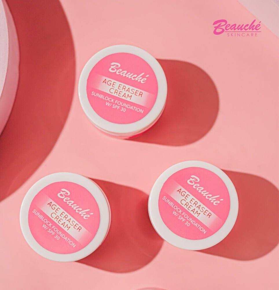 3 PACK BEAUCHE BEAUTY SPF 30 AGE ERASER CREAM NEW SEALED FREE SHIPPING