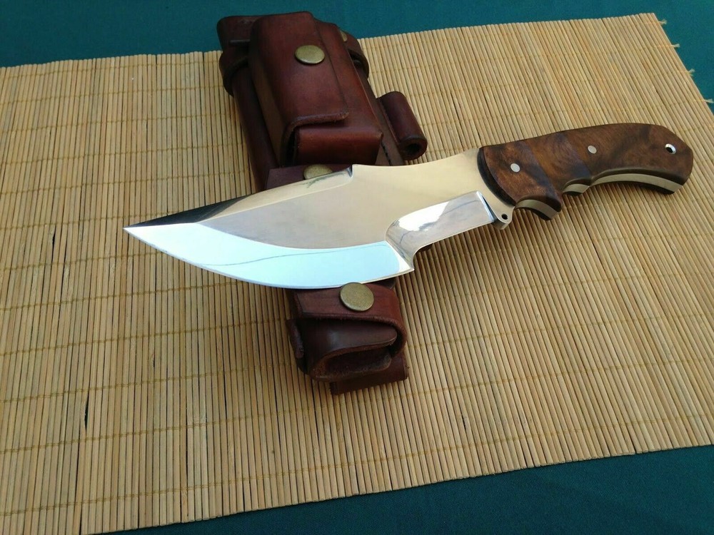 CUSTOM HANDMADE HUNTING TRACKER KNIFE J2 STEEL POCKET KNIFE WITH ROSEWOOD HANDLE