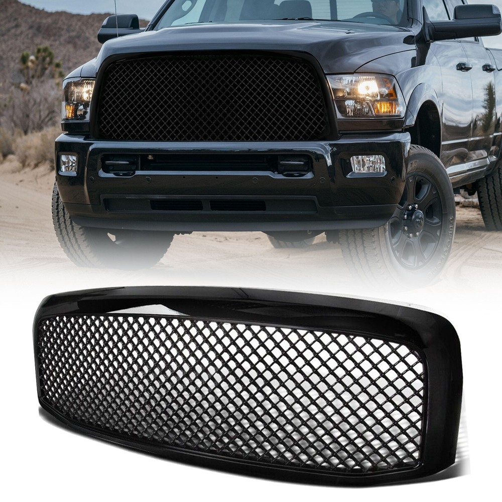 Front Grill for 2006-2008 Dodge Ram 1500 2500 3500 Mesh Style Glossy