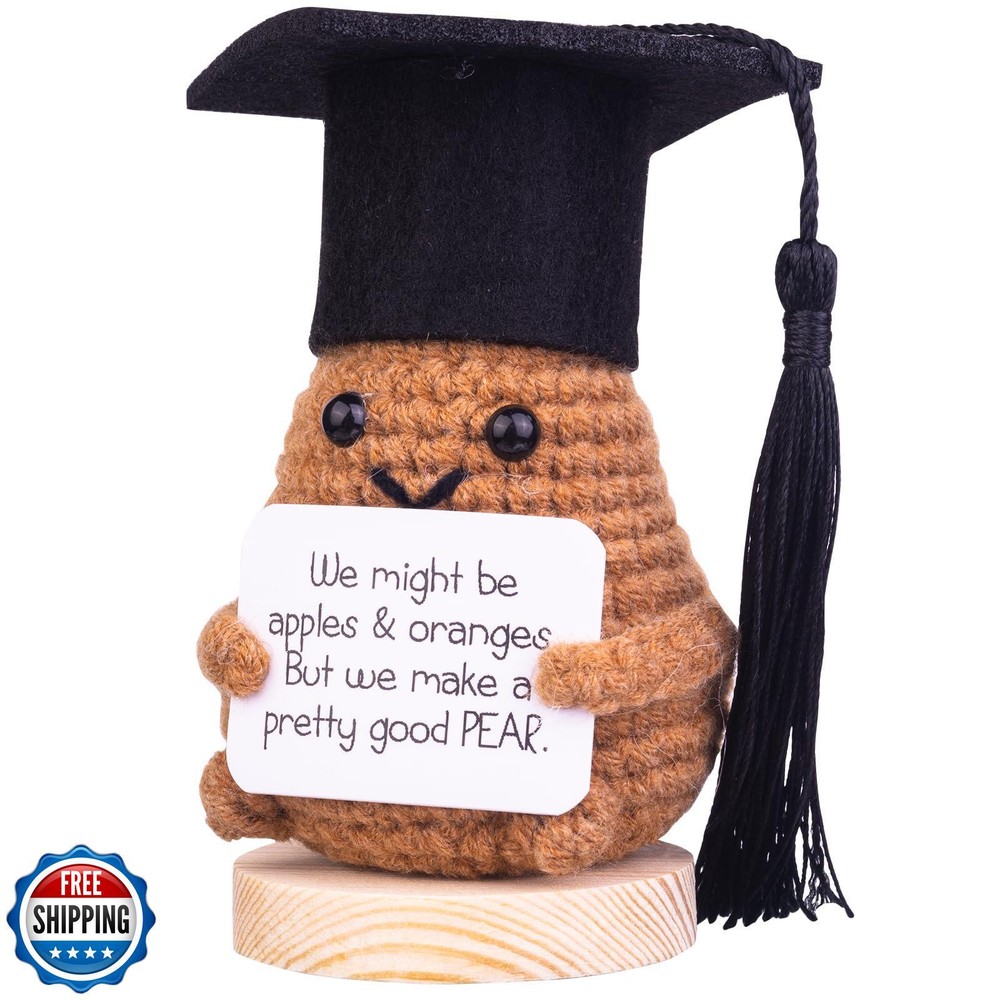 2025 Graduation Cap Gift with Emotional Support Cucumber Design