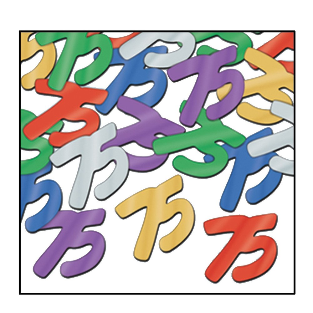 Beistle Multi-Color Fanci-Fetti 75 Silhouette Party Decorations for Birthdays