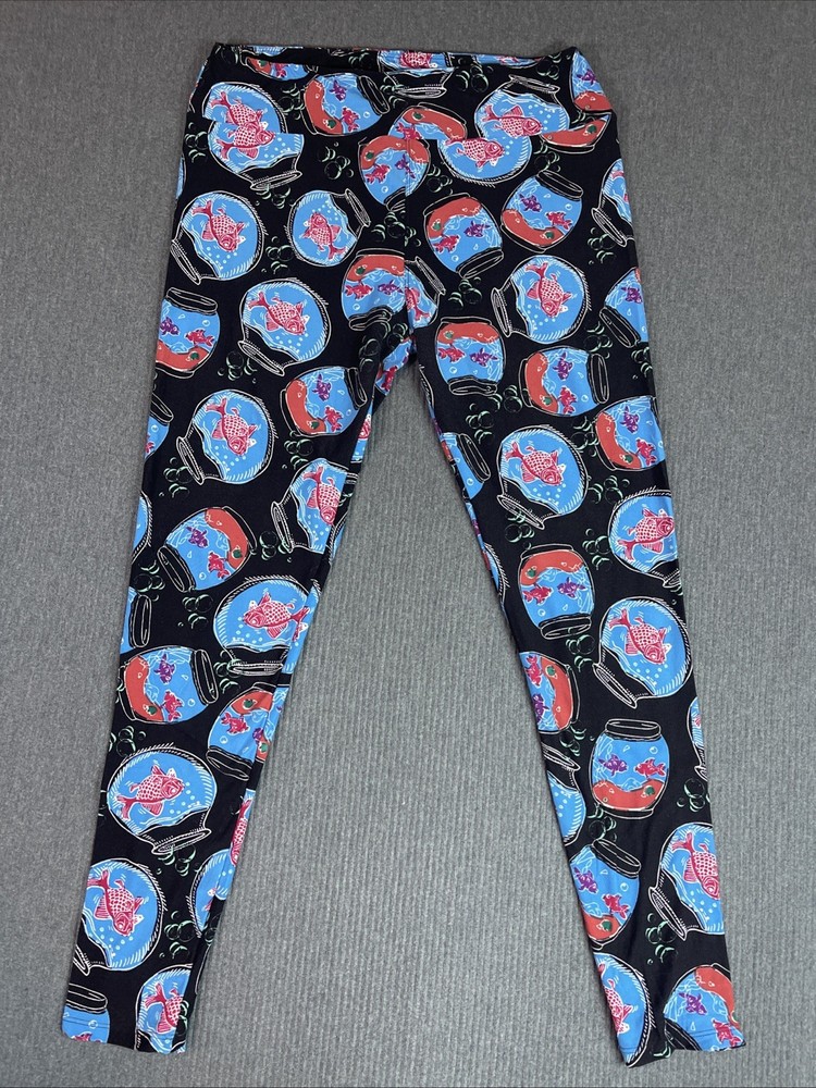 LuLaRoe Fishbowl Womens Tall & Curvy Casual Comfort Leggings