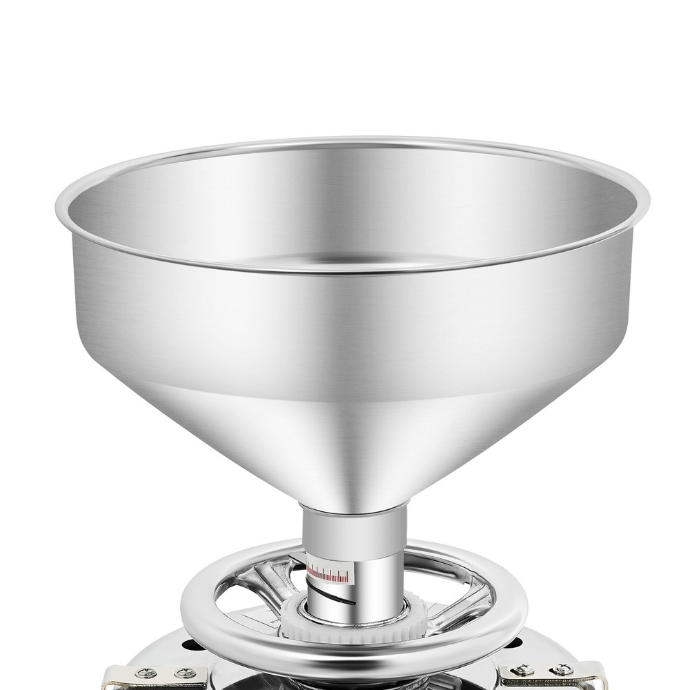 110V Silver Electric Peanut Butter Machine Grain Grinder Aluminum Alloy HR-100Y