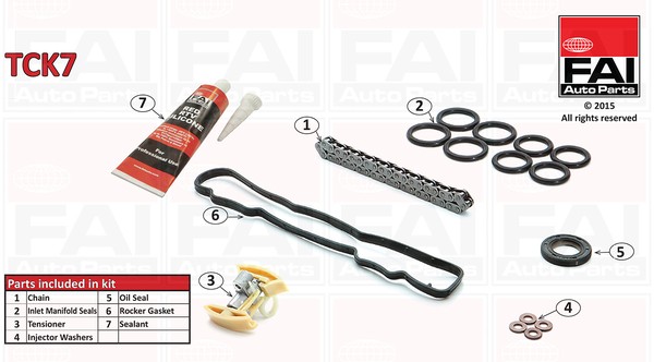 TCK7 FAI Timing Chain Kit for Citroen, Fiat, Ford, Mazda, Mini, Peugeot, Volvo