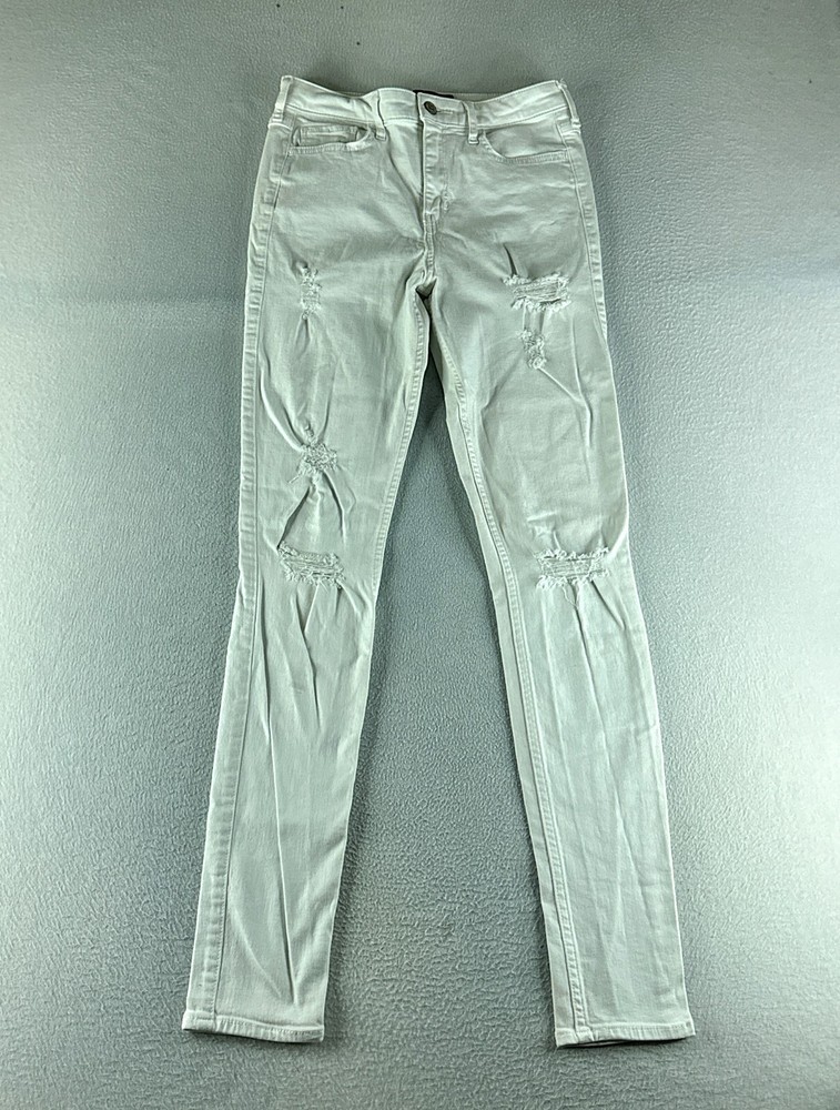 Hollister Womens Jeans White Tag Size 27 (28x31) High Rise Super Skinny Stretch
