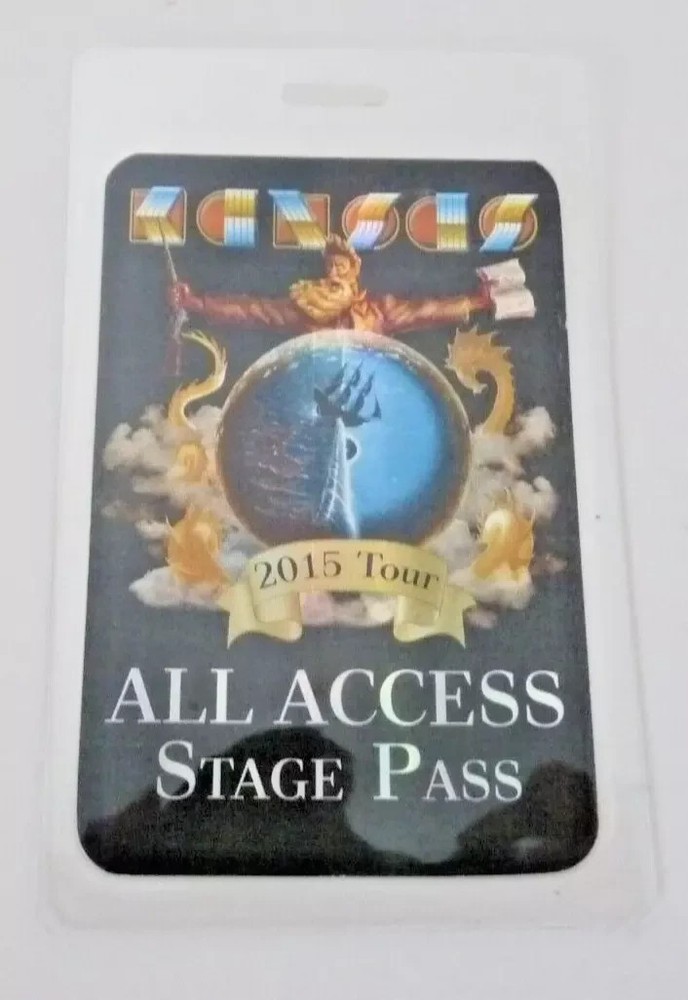 KANSAS Band 2015 Concert Tour ALL ACCESS STAGE Backstage Pass Laminate