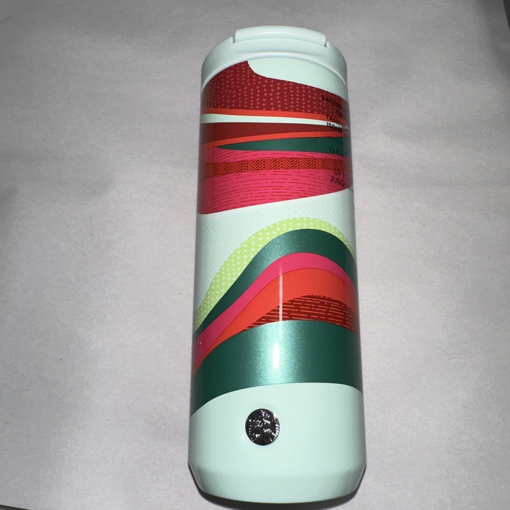 Starbucks 12oz 2021 Stainless Steel Patterned Vacuum Insulated Badge Tumbler