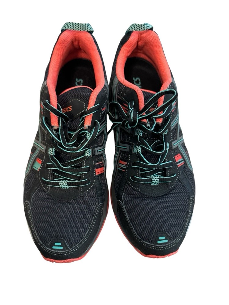 Size 9 - ASICS Gel Venture 8 Black Coral Blue W Running Athletic Women's Outdoor