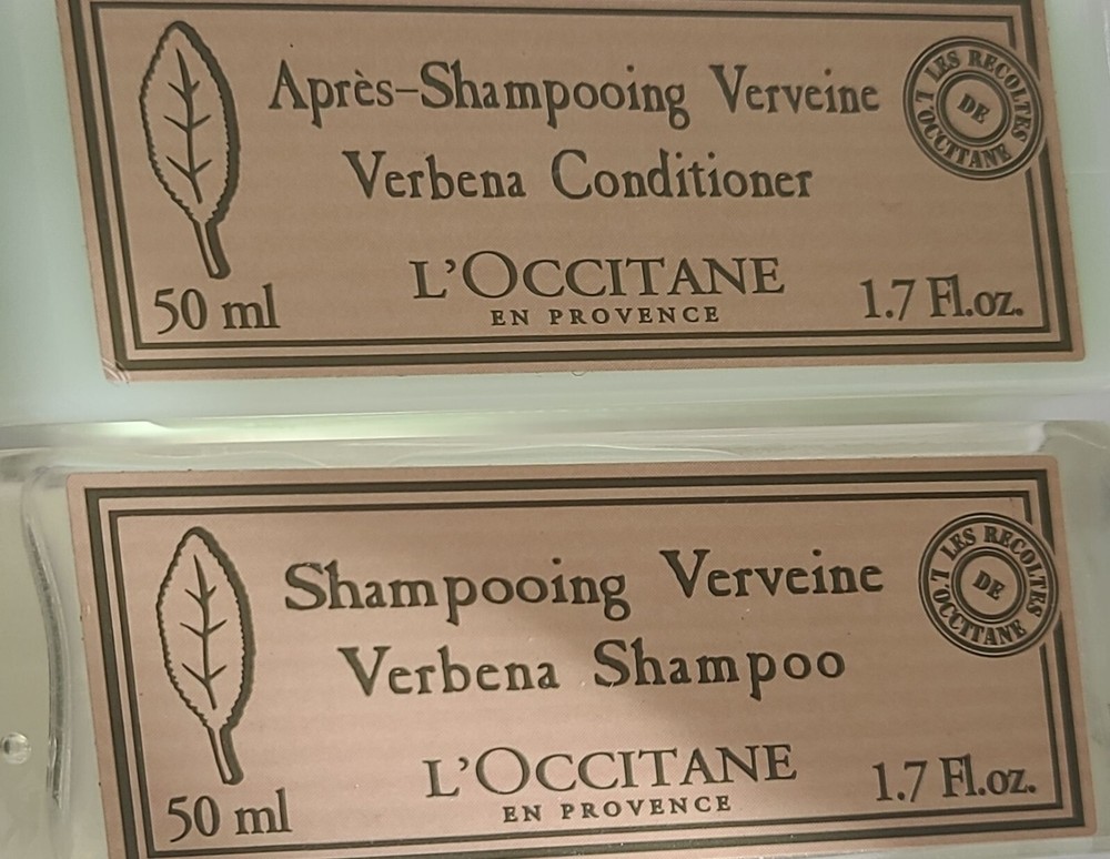 L'Occitane Verbena Shampoo & Conditioner Travel Set 1.7oz