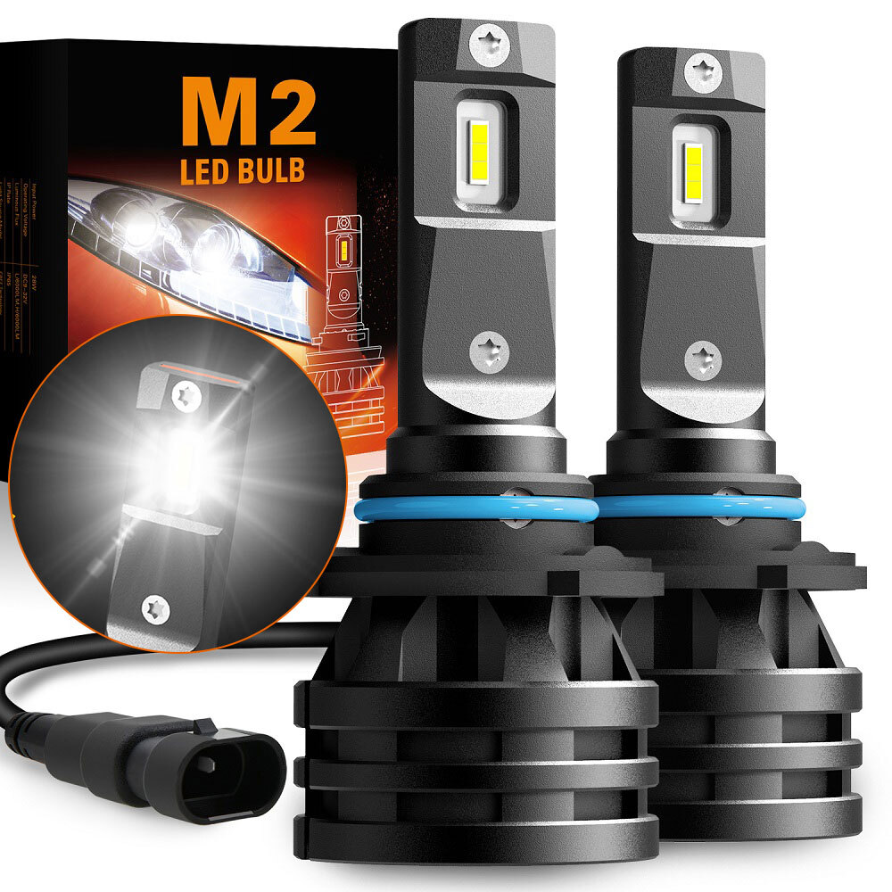 AUXITO HB4 Pair 9006 Fog LED Light Bulbs Lamps 6000K For Skoda Fabia 2006-2014