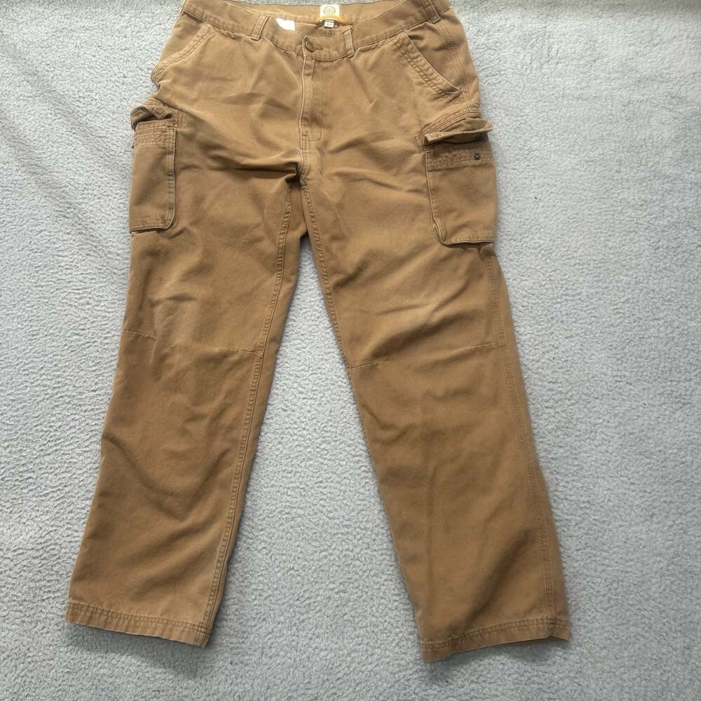 VTG Field & Stream Cargo Pants Mens 38X32 Canvas Twill Fishing Outdoor