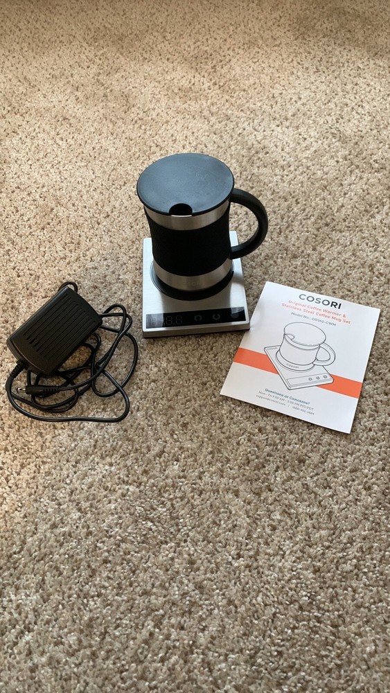 Cosori 24W Electric Coffee Mug Warmer with Included Mug Set