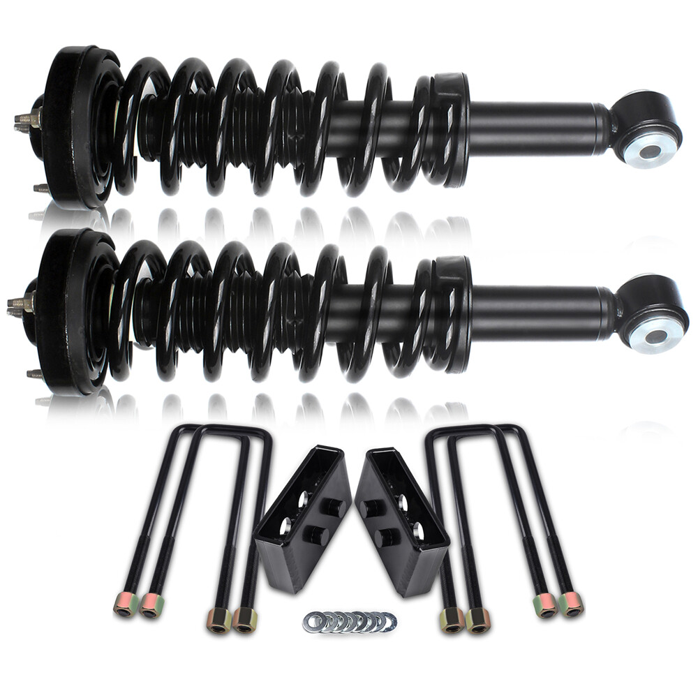 PICKOOR 1.5 Inch Rear Leveling Lift Kit & Front Struts for 2009-2013 Ford F150 2WD