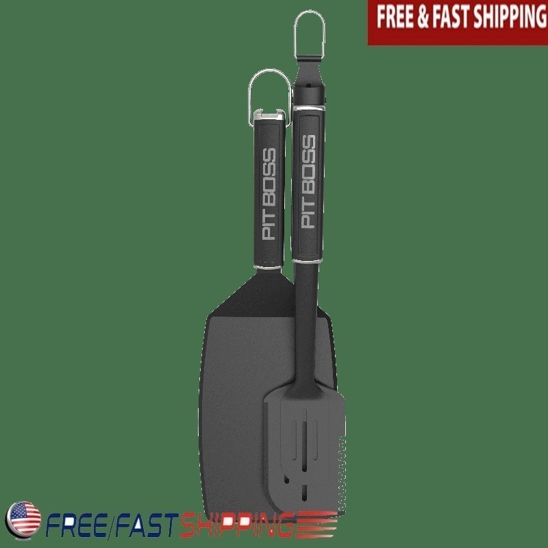 Oversized Spatula Set All-in-One Grill Tool Big Head Spatula Tongs Combo New