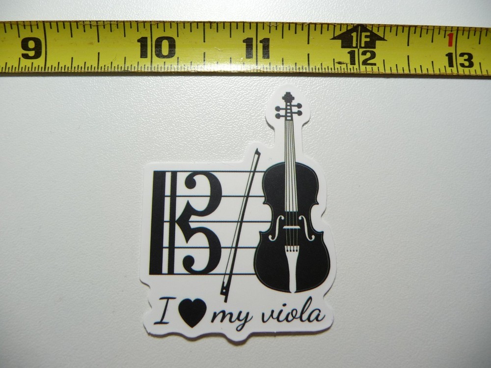 I LOVE MY VIOLA MUSIC DECAL STICKER BAND CONCERT HALL MUSICAL