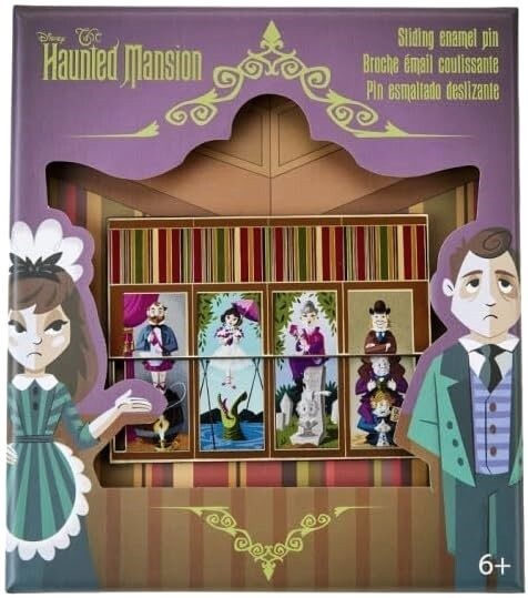 Loungefly Disney Haunted Mansion Sliding Portraits Pin--Limited Edition of 2700