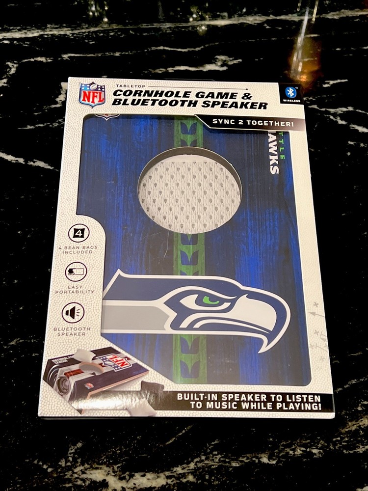 Seattle Seahawks Table Top Toss Mini Game Table Cornhole Official NFL