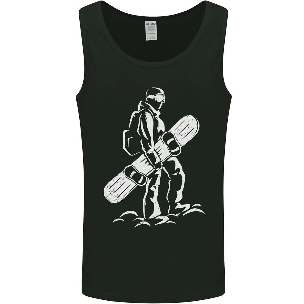A Snowboarder Snowboarding Mens Vest Tank Top