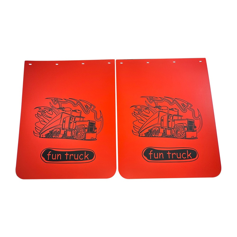 Red Fun Truck Pattern Pair 24