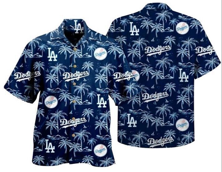 LA Dodgers Hawaiian Shirt Summer Aloha 3D Hawaii Design