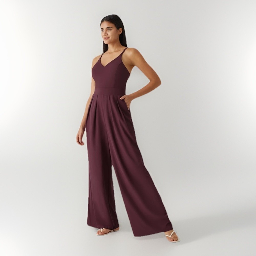 Halara Breezeful Backless Wide Leg Jumpsuit size Small NWT
