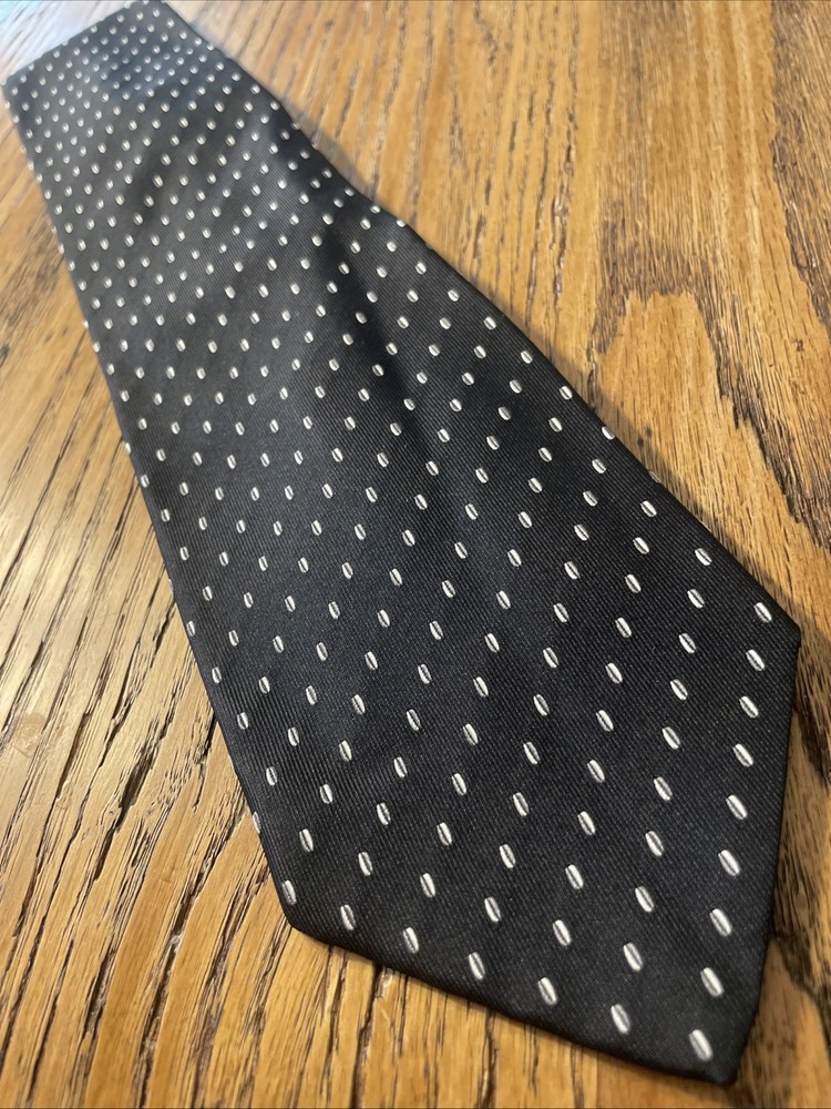 EUC Altea Milano Woven Geometric Silk Tie Men’s Necktie Made In Italy