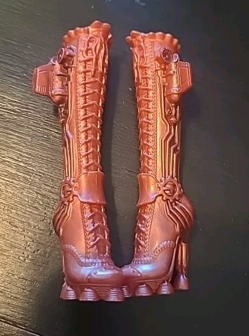 Monster High Replacement Robecca Steam First Wave Bronze Tall Boots Shoes