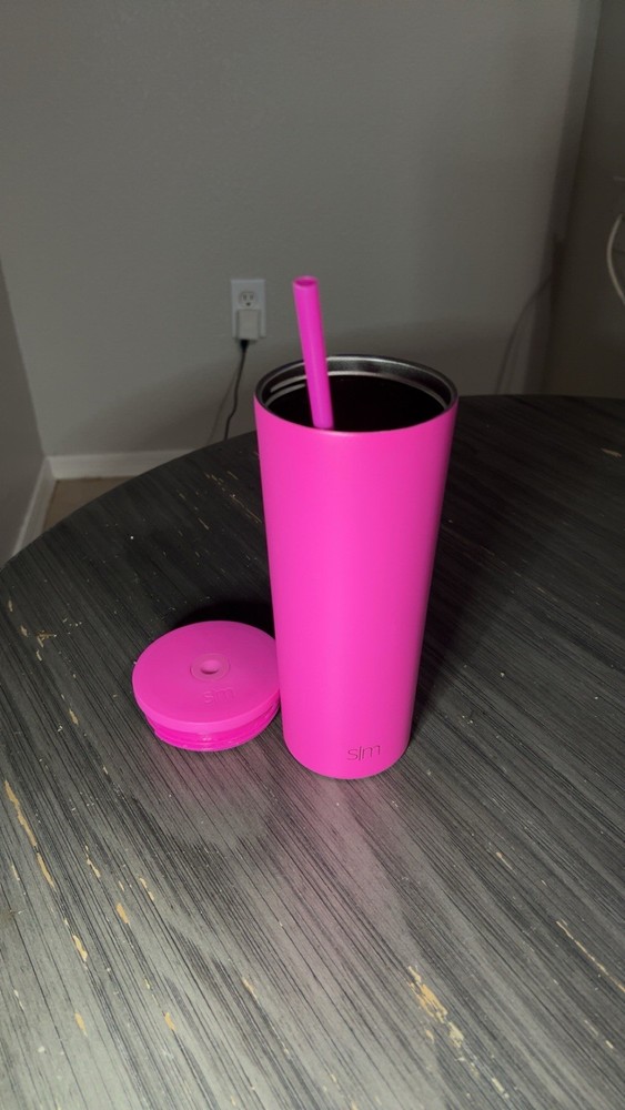 Simple Modern Insulated Tumbler with Lid&Straw Stainless Steel Water Bottle 24oz