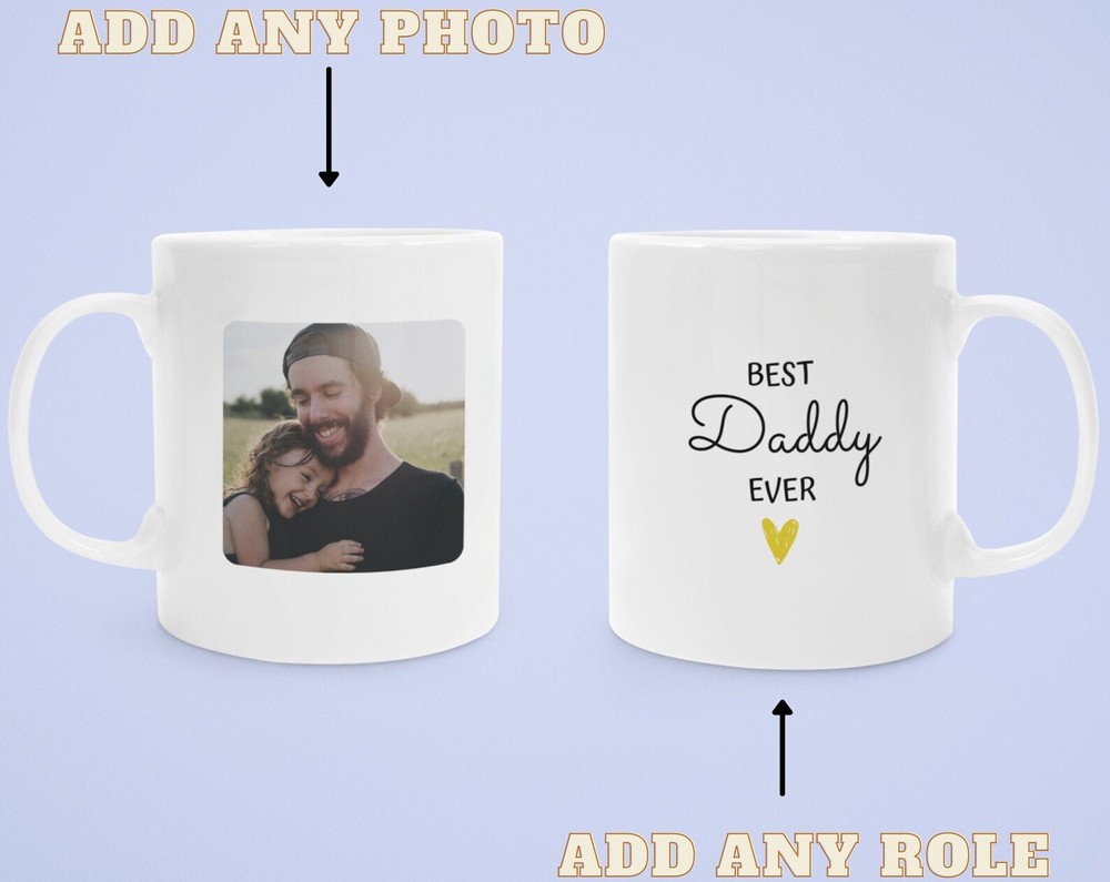 Personalised Best Daddy Ever Mug Personalised Gift For Dad New Dad Photo Gift