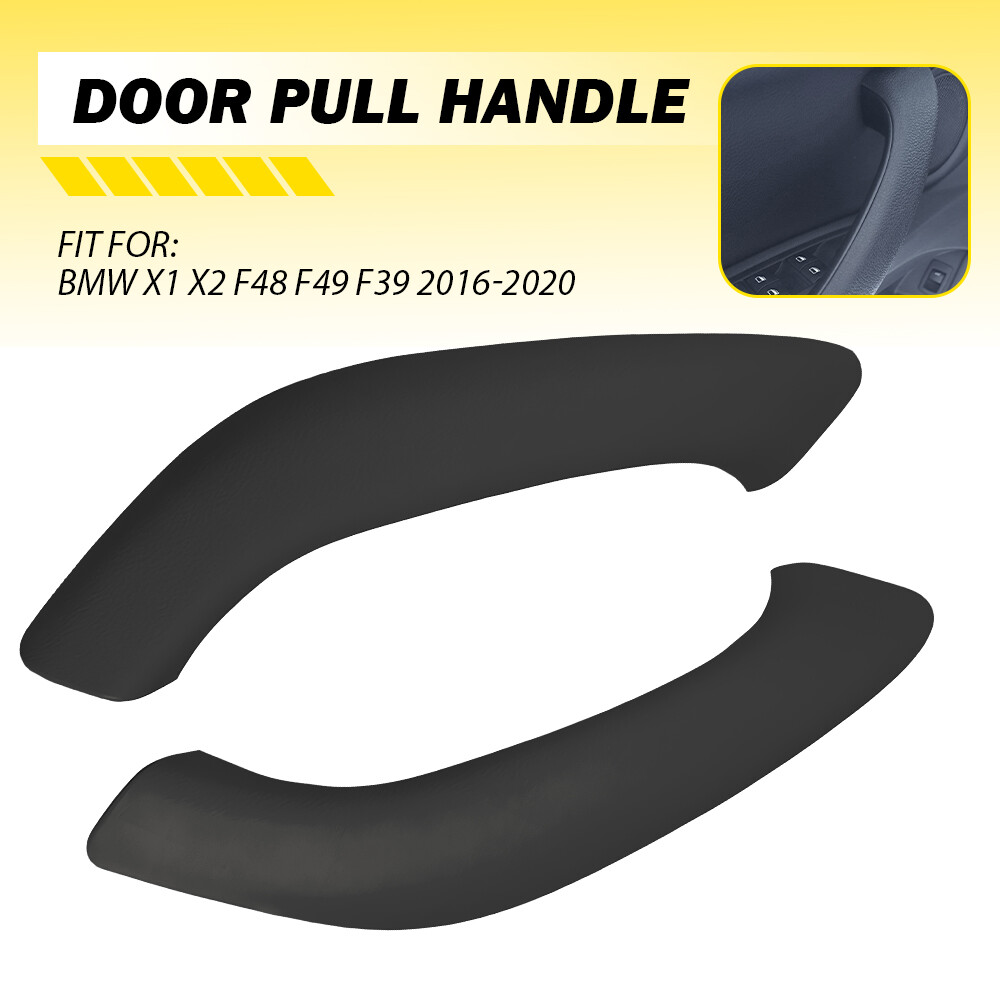 2Pcs Black Inner Door Pull Handle Cover Trim Fit for 2016-2021 BMW X1 X2 F48 F49