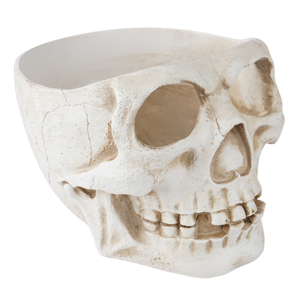 Resin Planter Grass Pot Outdoor Halloween Skeleton Decoration